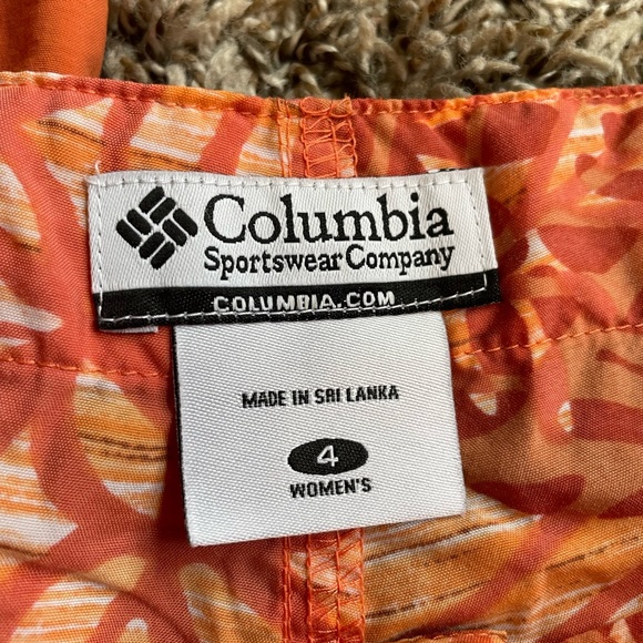 Columbia orange nylon shorts skort - Picture 4 of 12